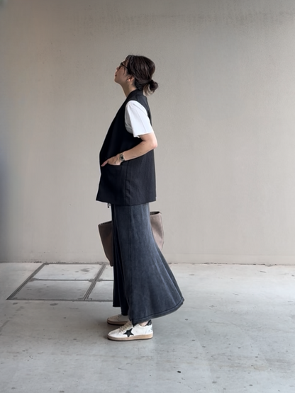 ヴィンテージウォッシュニットスカート