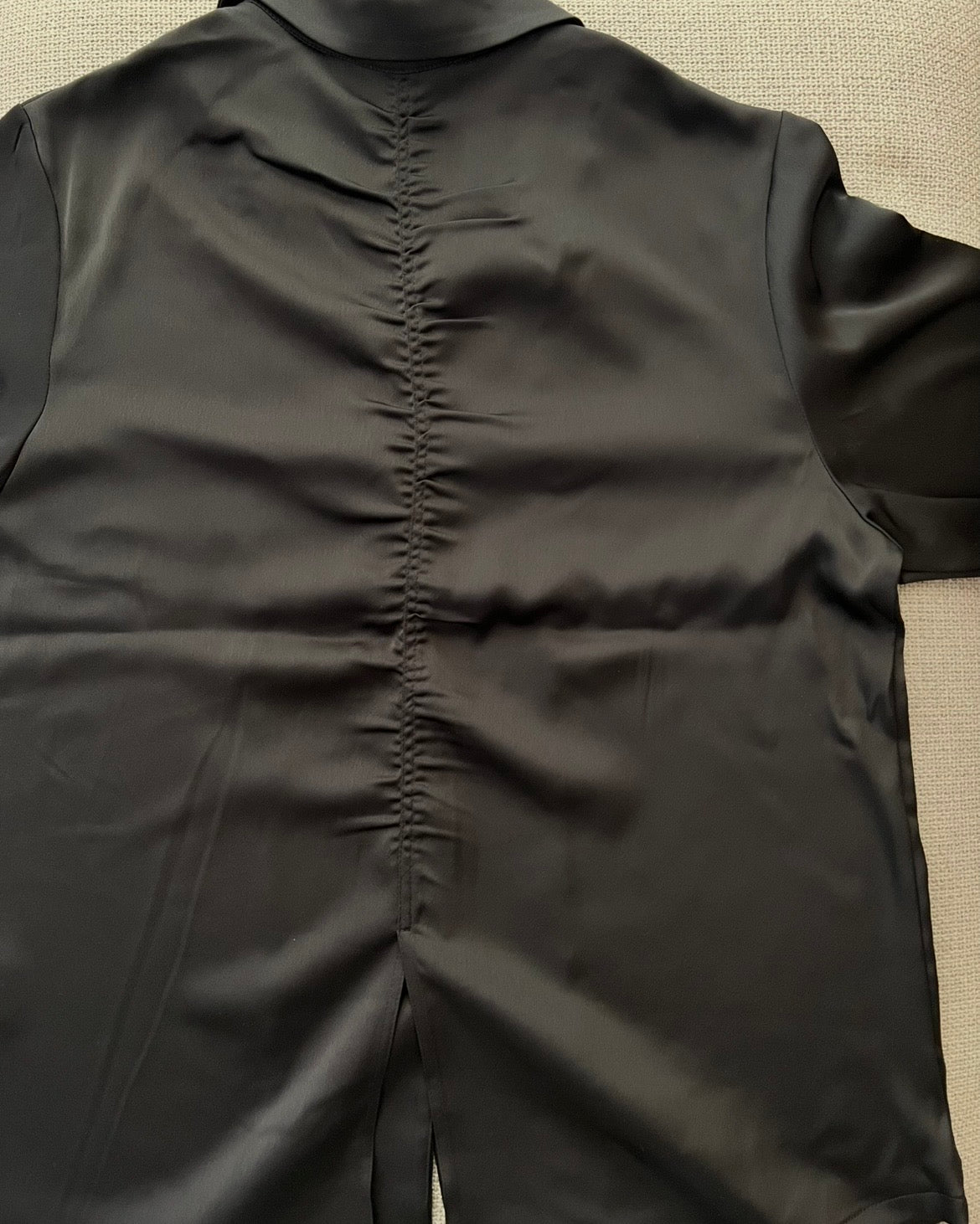 サテンライク テーラージャケットシャツ