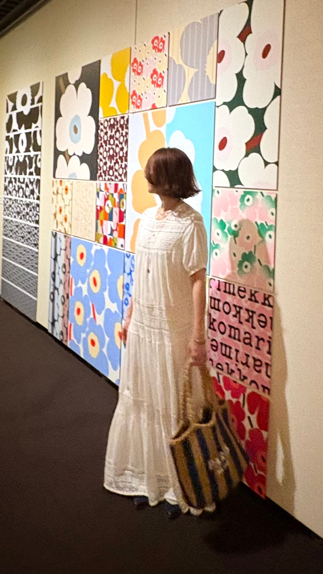 インド綿レースティアードワンピース（黒.白）