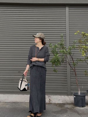 ヴィンテージウォッシュニットスカート