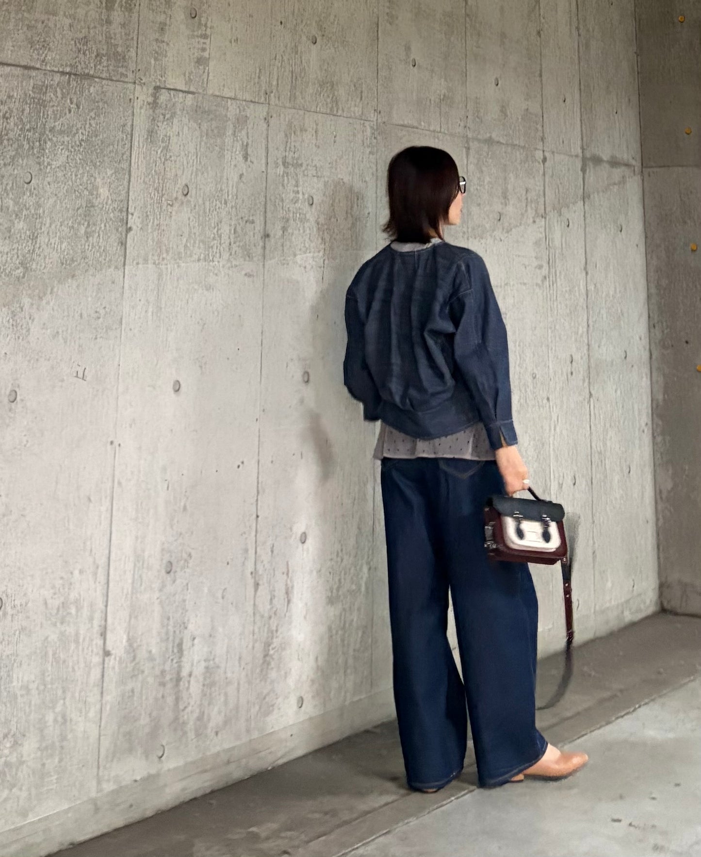 ドットメッシュシアーラップスカート