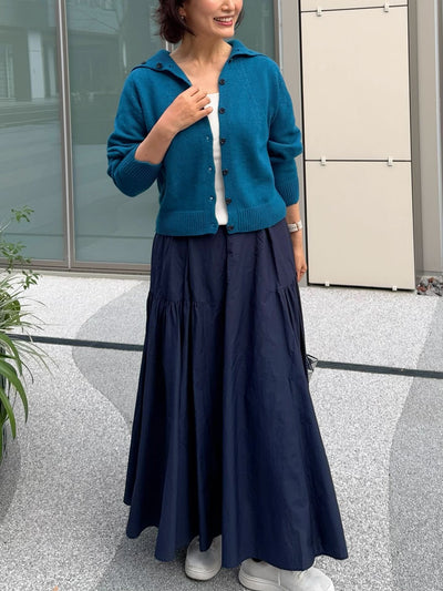 ホールガーメント カシミヤウール ニットカーディガン