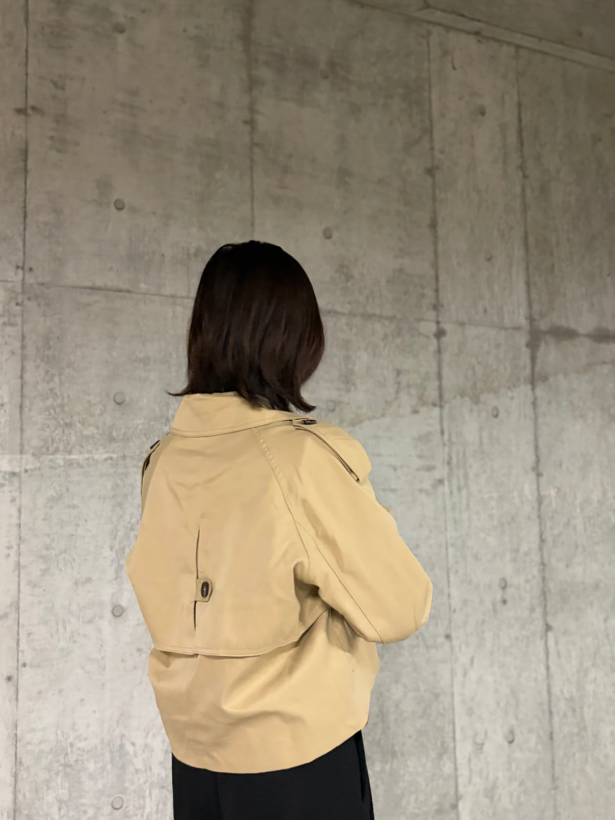 クロップド トレンチジャケット