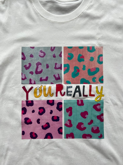 レオパードミックスプリントTシャツ