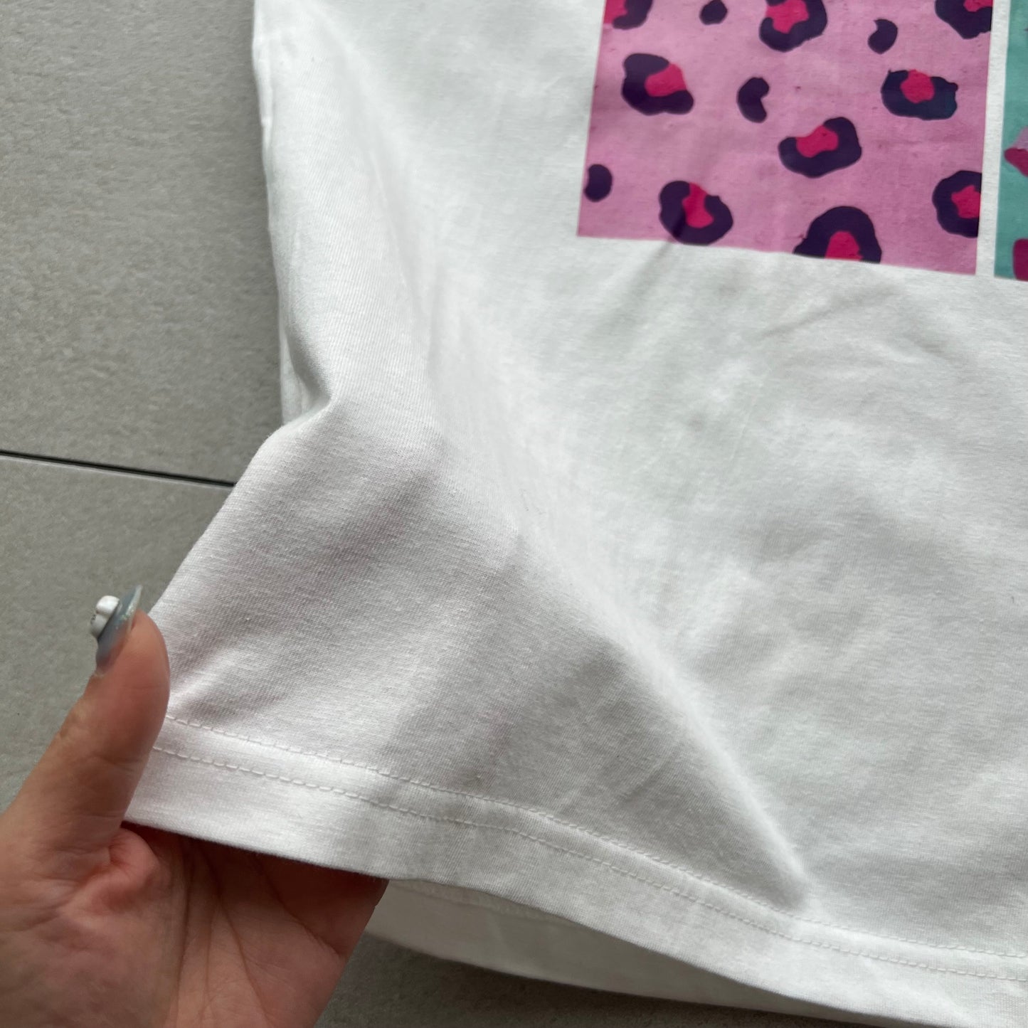 レオパードミックスプリントTシャツ