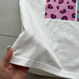 レオパードミックスプリントTシャツ