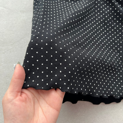 ドットリボンフリルノースリーブ