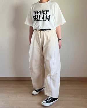 NEVER DREAM ロゴTシャツ