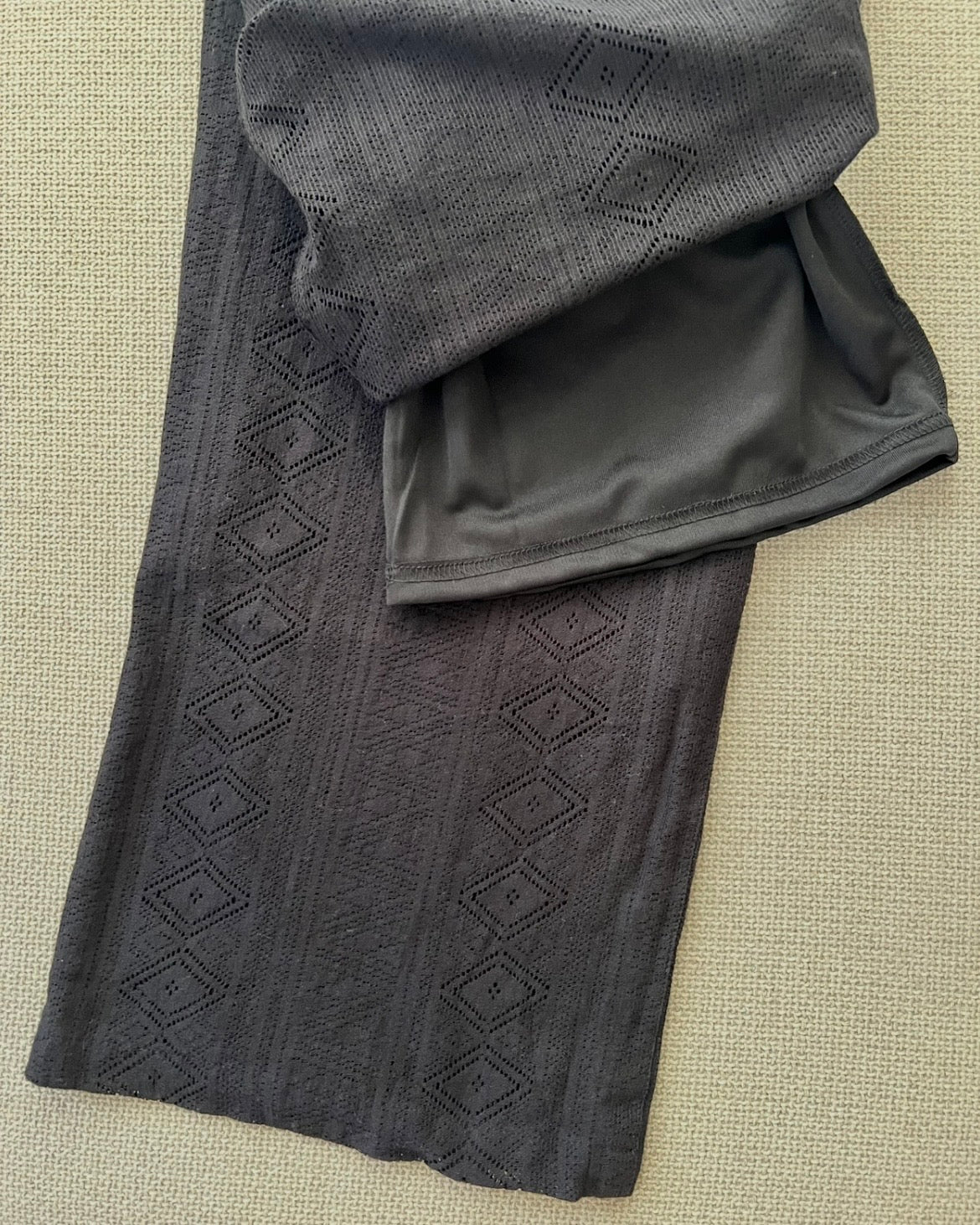 レースワイドパンツ