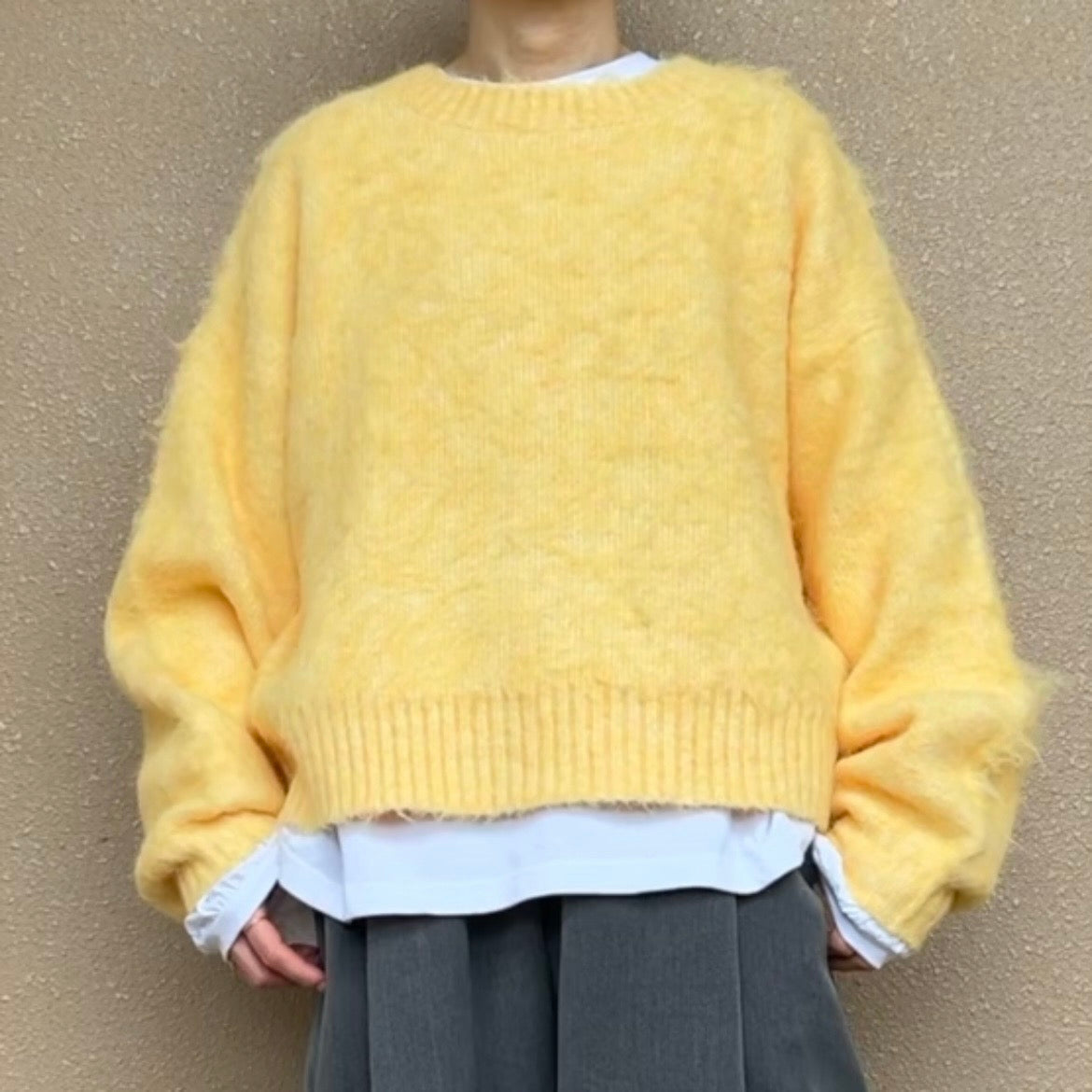 ふわふわニットプルオーバー