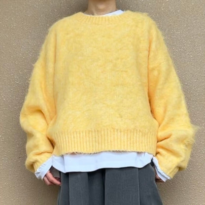 ふわふわニットプルオーバー