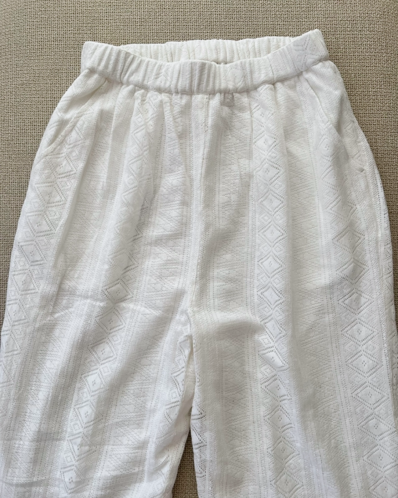 レースワイドパンツ