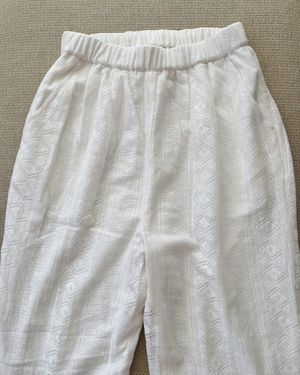 レースワイドパンツ