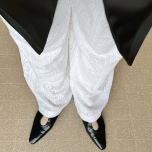 レースワイドパンツ