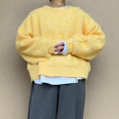 ふわふわニットプルオーバー