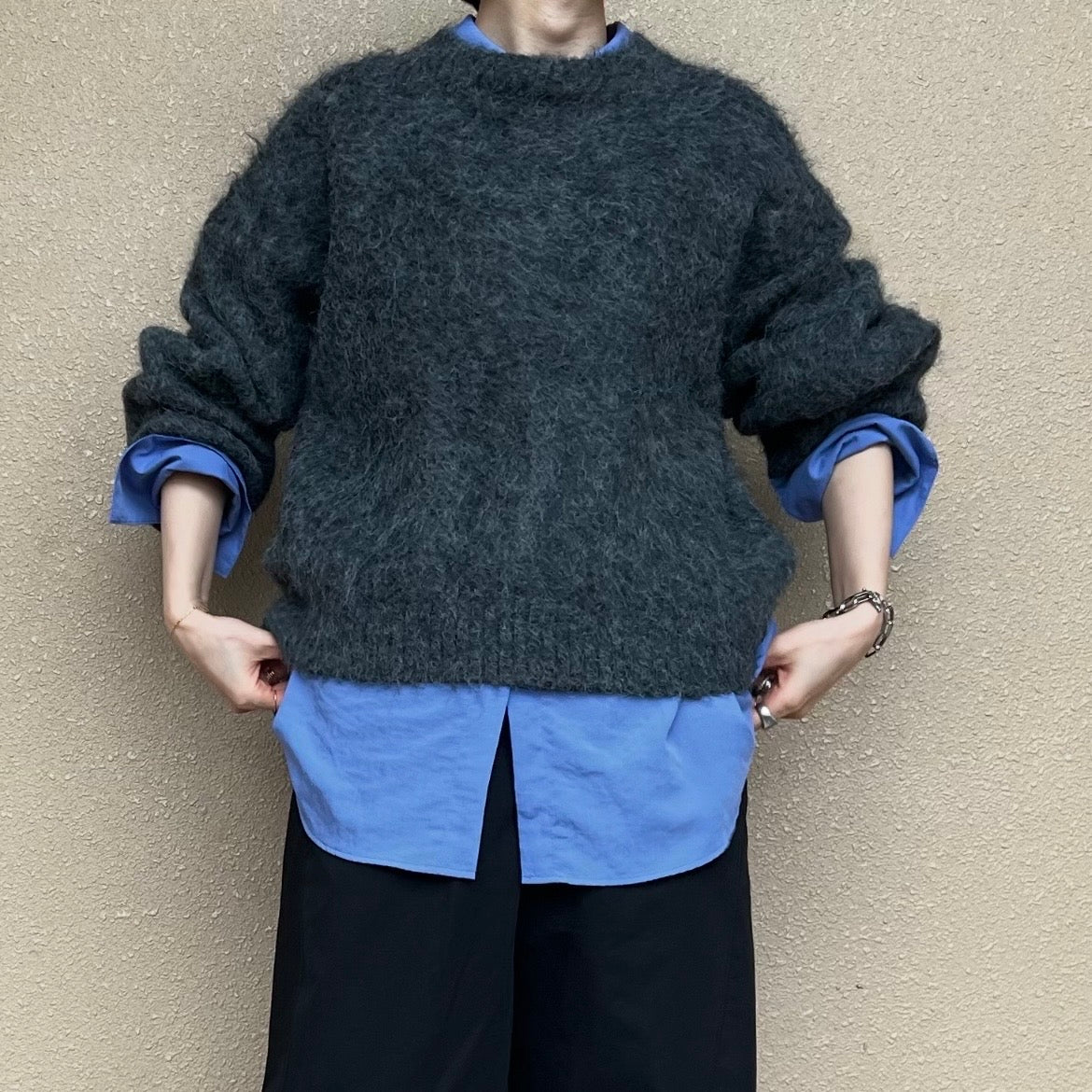 ふわふわニットプルオーバー