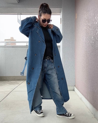 デニムロングコート