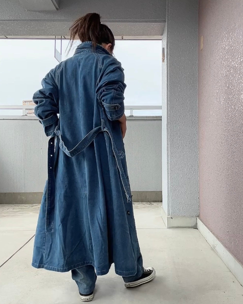 デニムロングコート