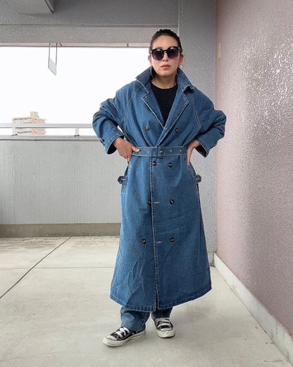 デニムロングコート