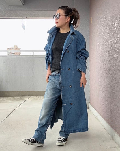 デニムロングコート