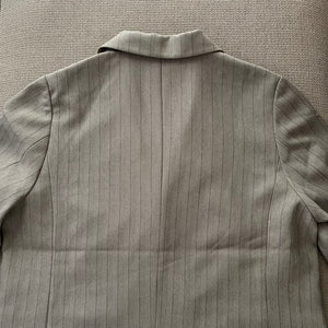 杢ストライプダブルジャケット