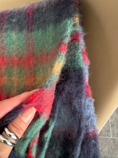 チェックマフラー