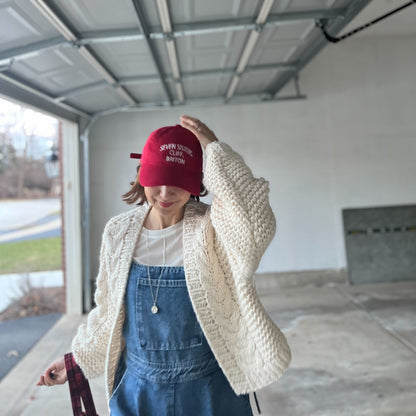 レタリング刺繍キャップ