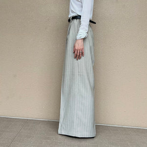 杢ストライプタックパンツ