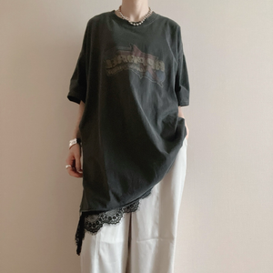 レースヘムレイヤードアシメキャミソール