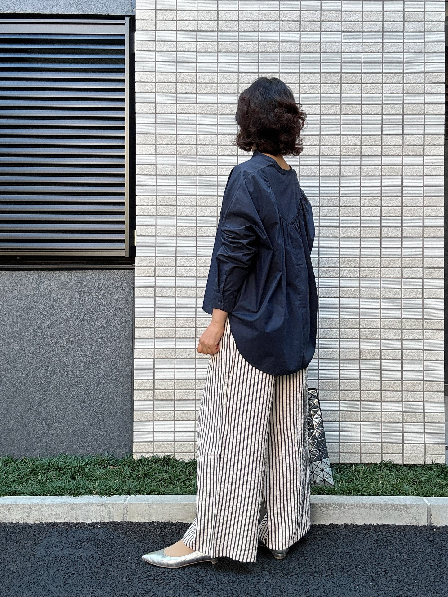 ストライプ バウンディングパンツ
