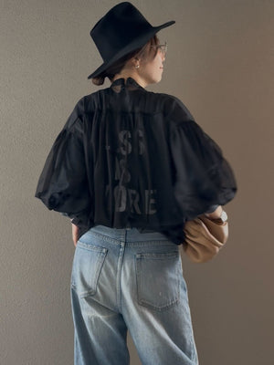 チュールブラウスキャミソールセット