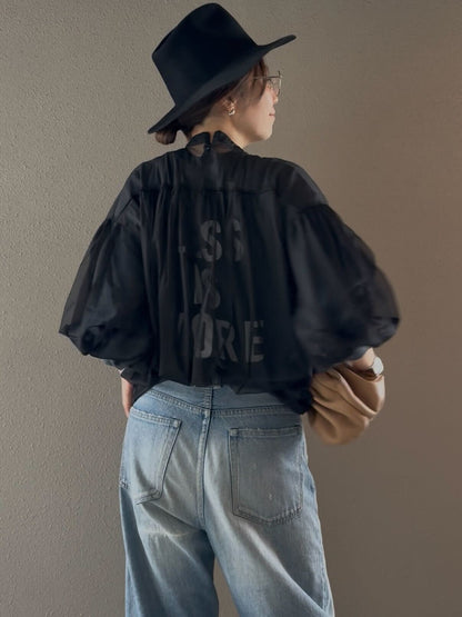 チュールブラウスキャミソールセット