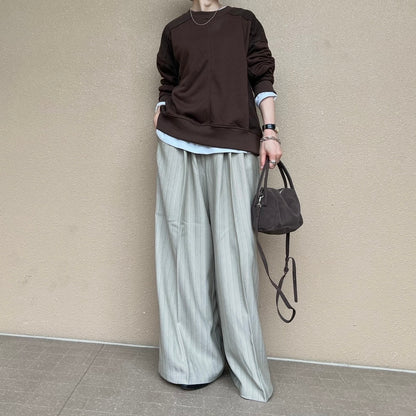ボリューム袖ロングカットソー