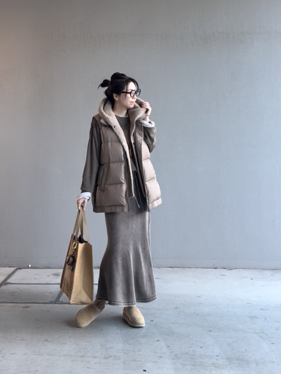 リネンボーダールーズロンT