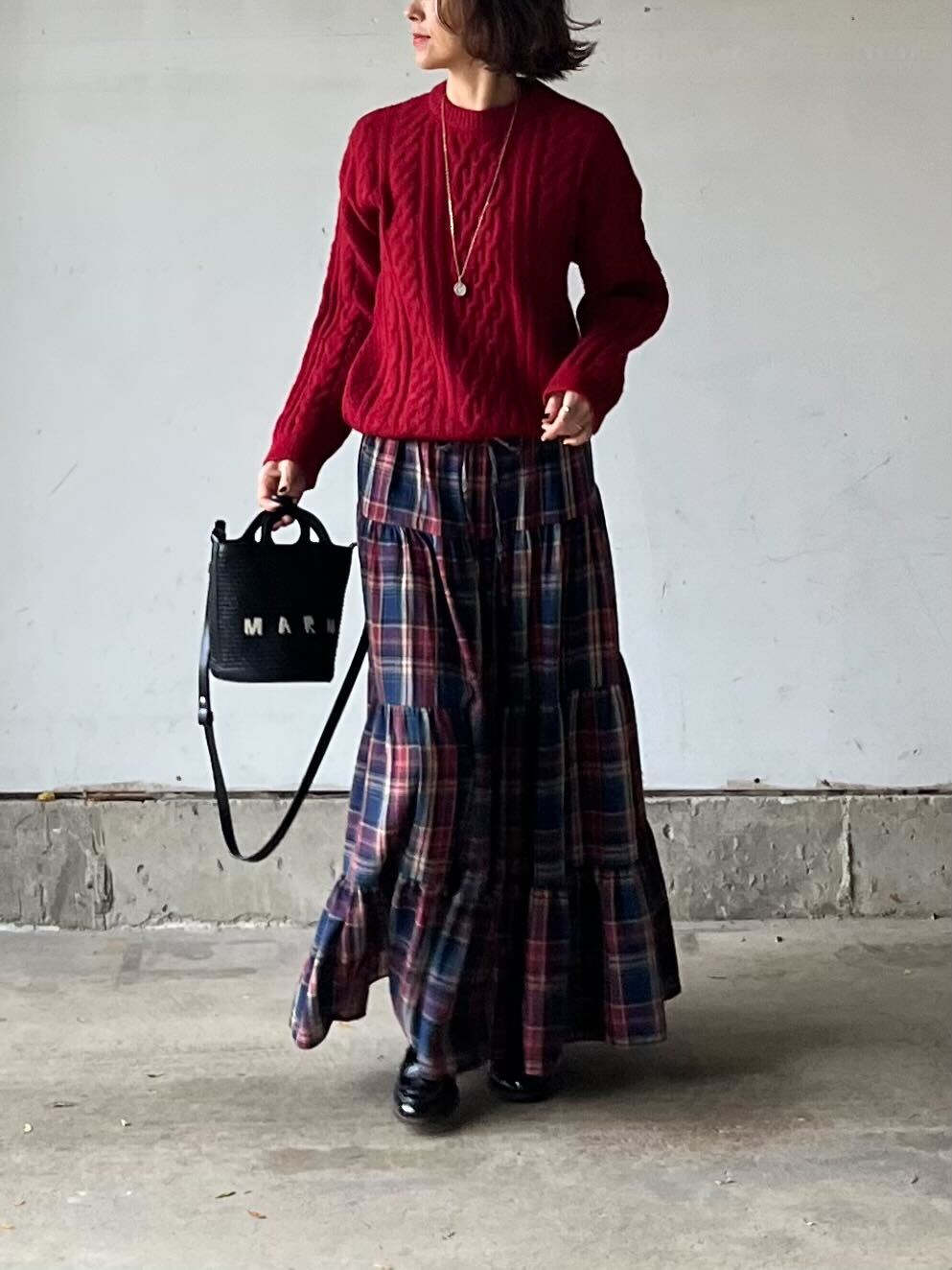 3colorアランニット