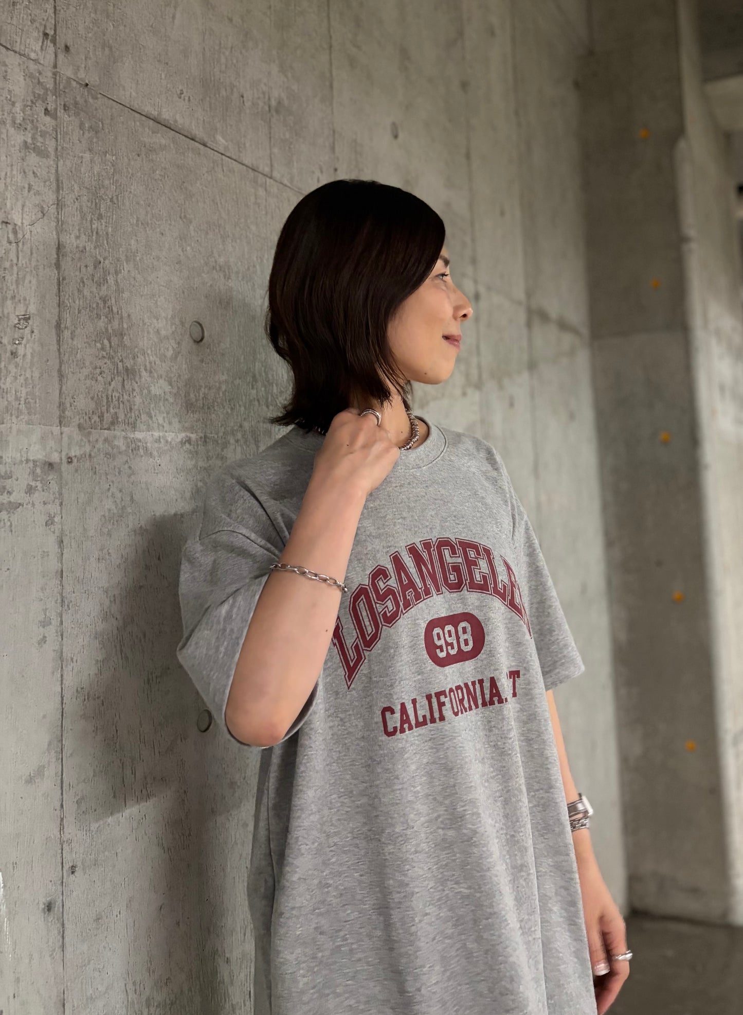 LOSANGELESロゴボックスT