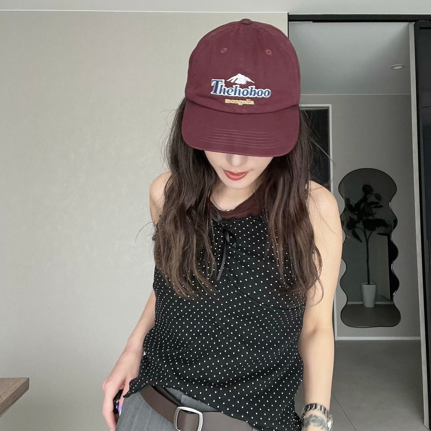 ドットリボンフリルノースリーブ