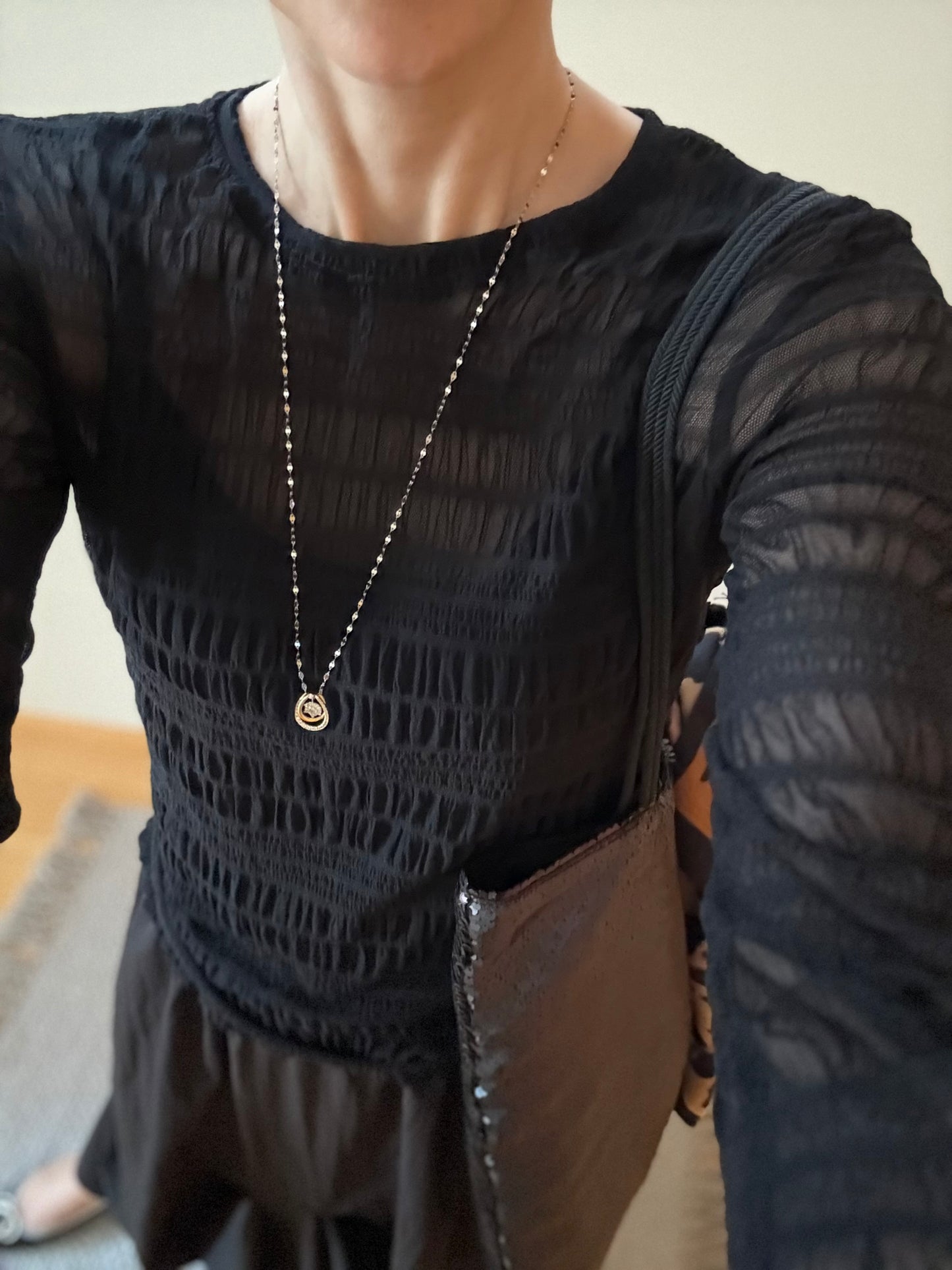 シャーリングシアーカットソー
