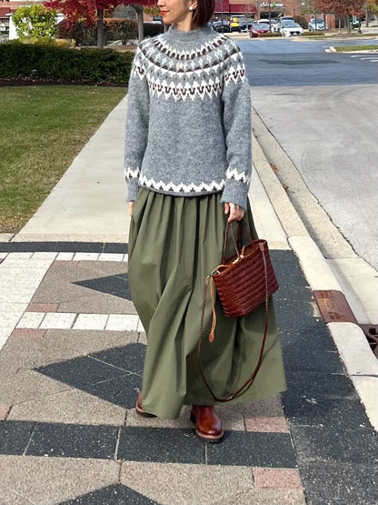 定番ノルディックニット