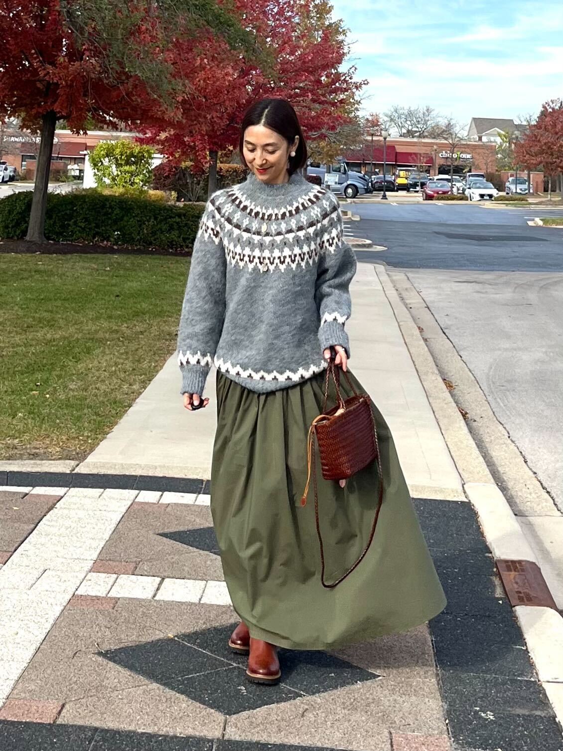 定番ノルディックニット