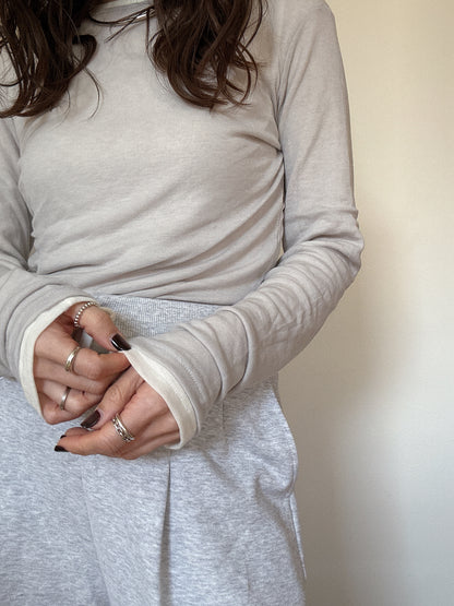 テンセルウールカットソー