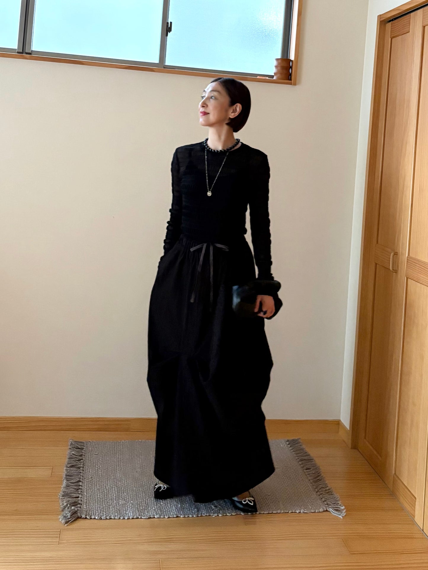 シャーリングシアーカットソー