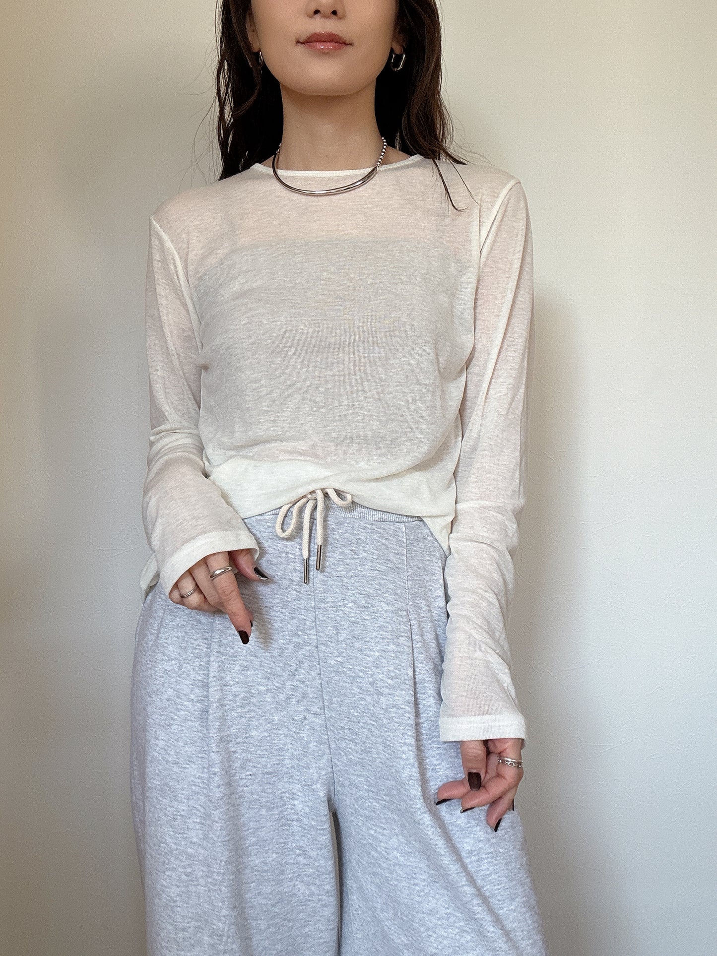 テンセルウールカットソー