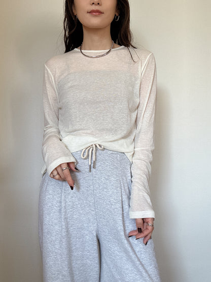 テンセルウールカットソー