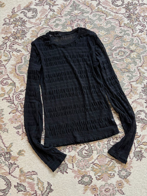 シャーリングシアーカットソー