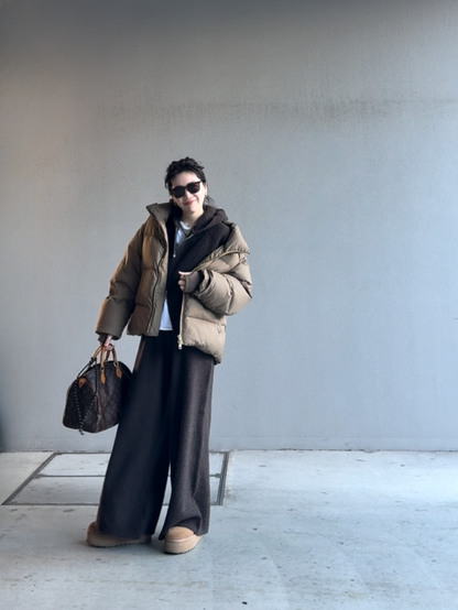 ダブルジップフーディーニットアップ