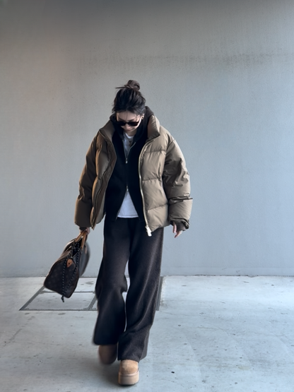 ダブルジップフーディーニットアップ