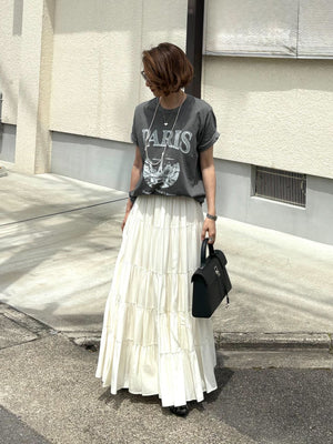 アイボリーティアードスカート