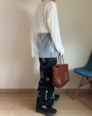 チュールレイヤードロゴロンT