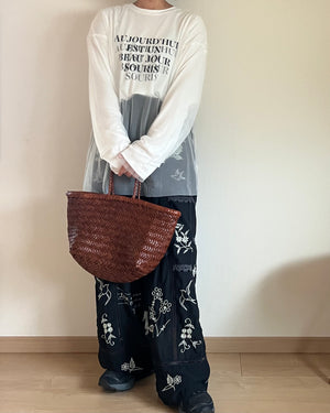 チュールレイヤードロゴロンT